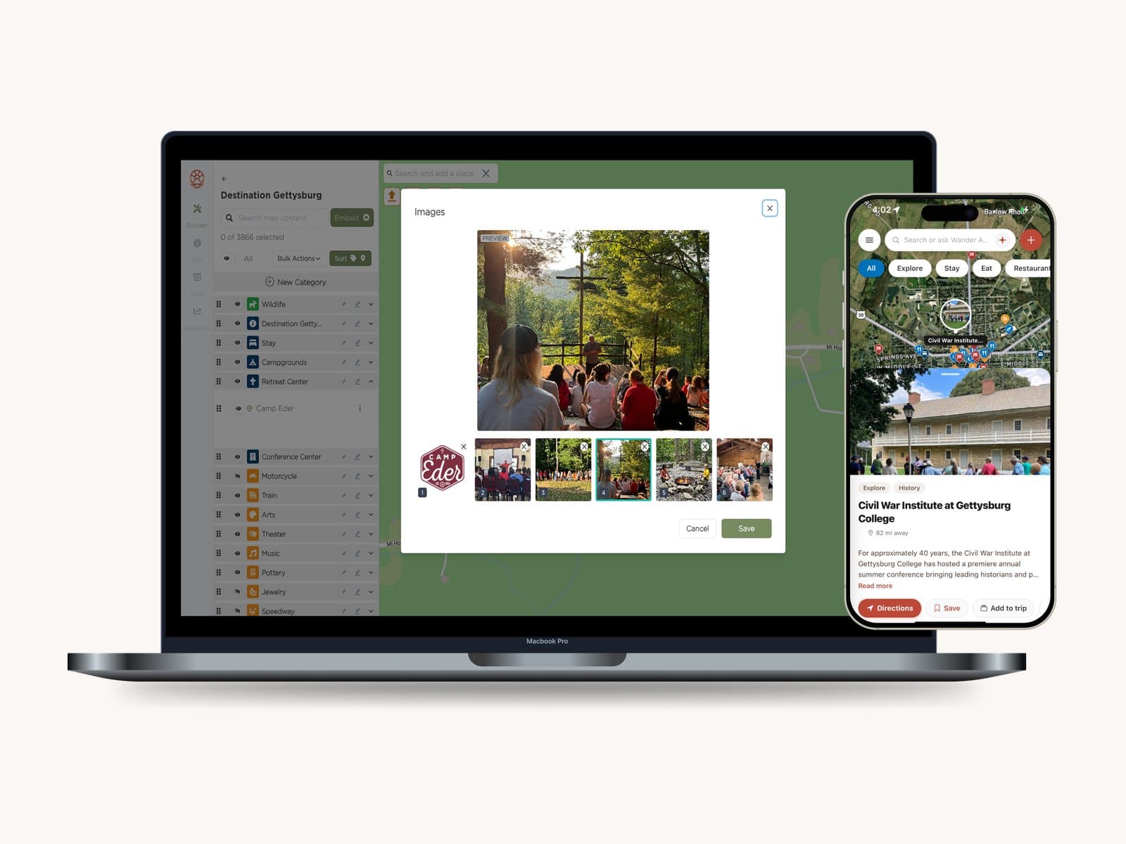Give every place photos and video — up to six images plus highlight reels.