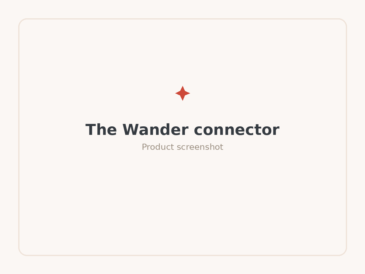 The Wander connector